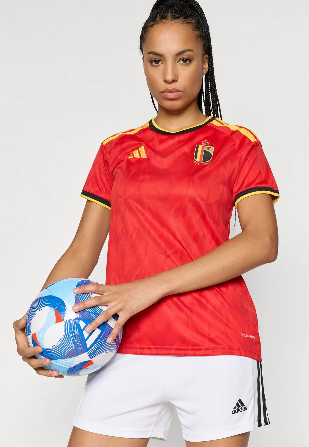 Домашняя футбольная футболка Бельгии, номер 26 Adidas Performance, Red/Bold Gold-Coloured — фото 4