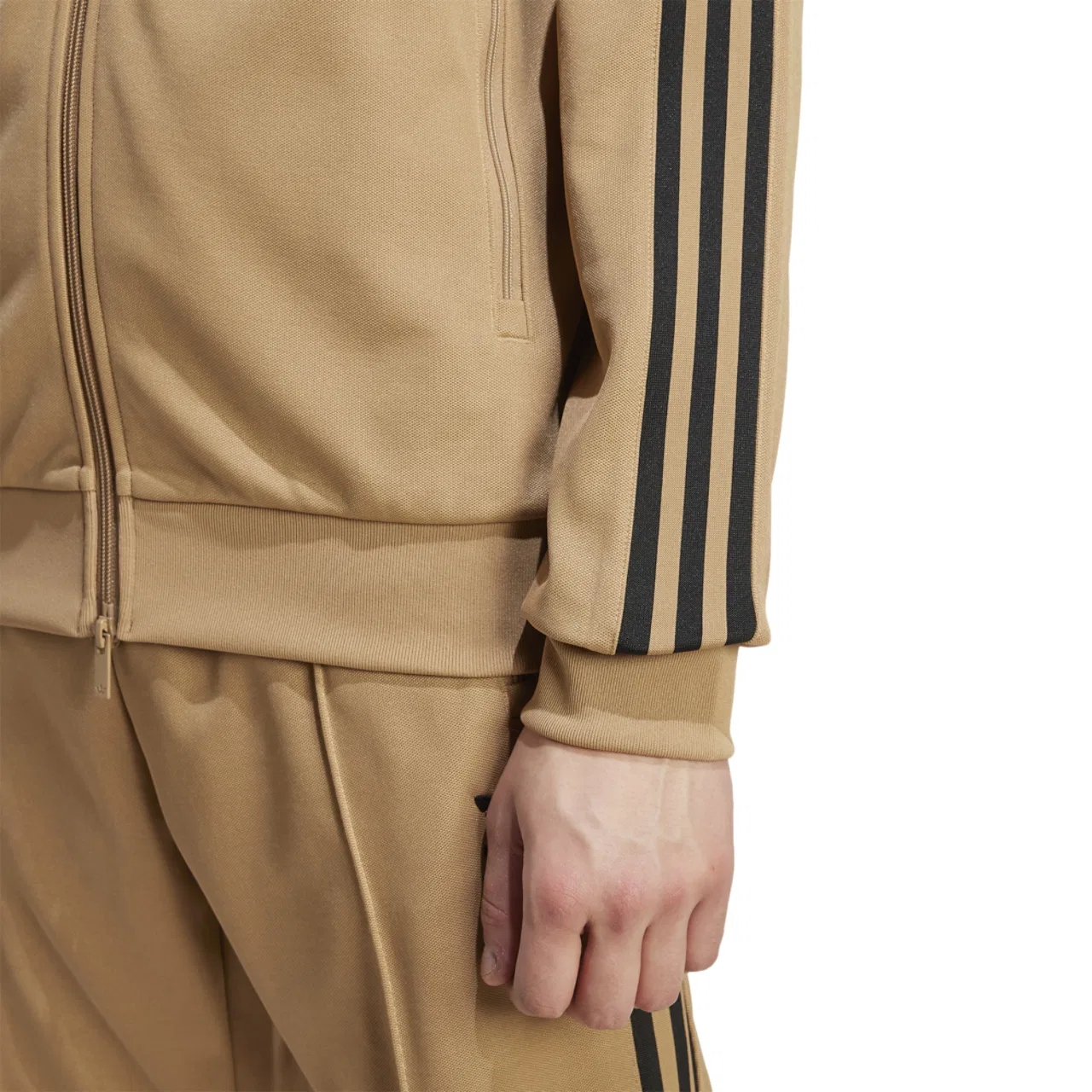 Мужская куртка Adicolor Beckenbauer Adidas, цвет Cardboard/Black — фото 4