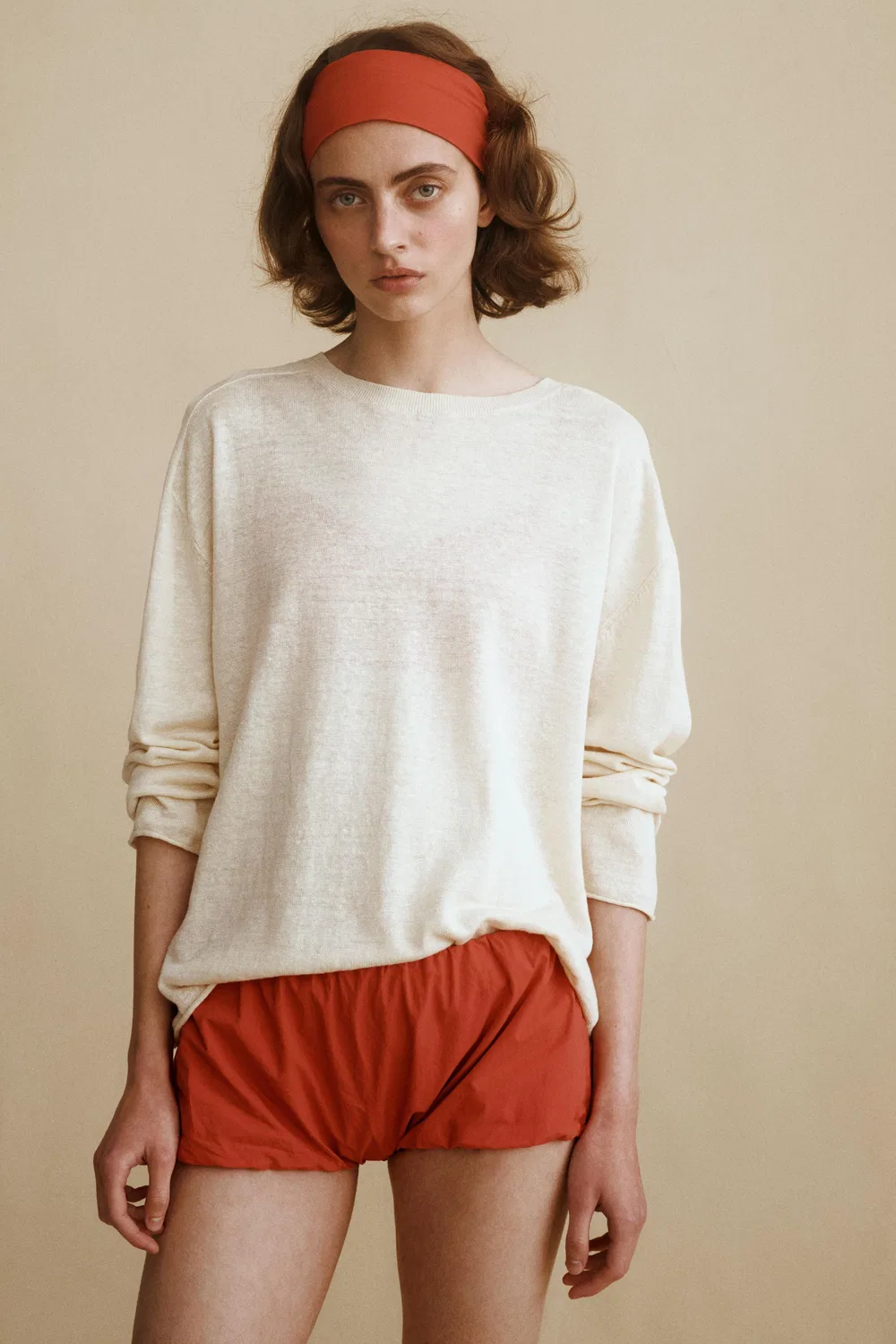 Бермудские шорты, созданные в сотрудничестве Caramel London и Zara, Red — фото 2