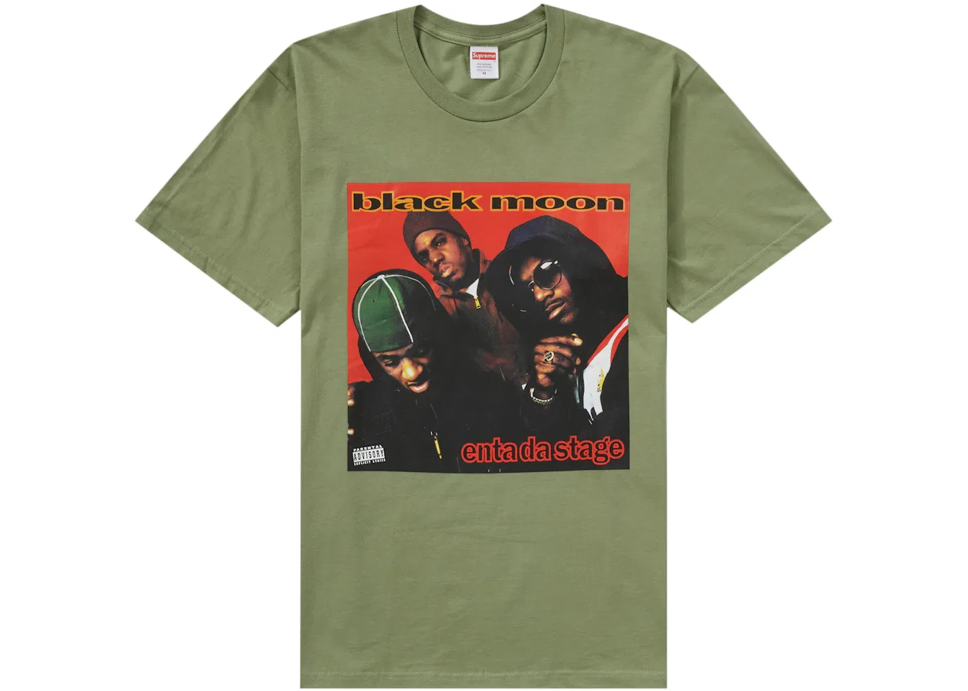 Мужская футболка с принтом Supreme Enta Da Stage Tee, Light Olive