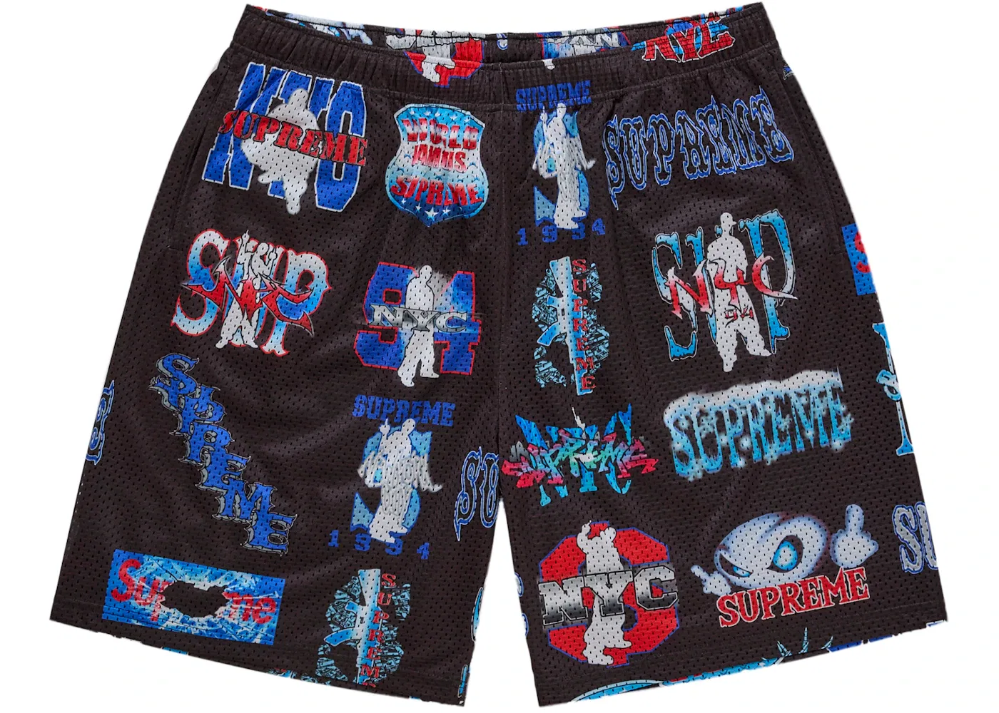 Мужские шорты из сетки Supreme Short, Black