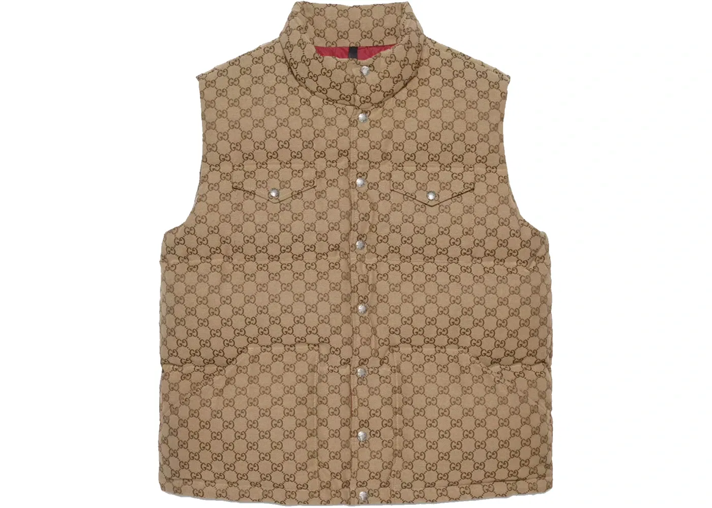 Мужской жилет с принтом Gucci x The North Face Vest Gucci, Beige/Ebony