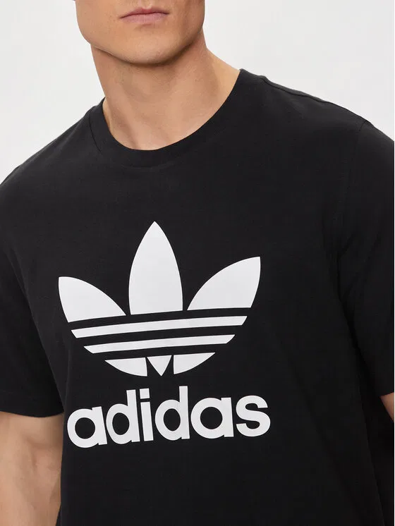Футболка regular fit Adicolor Classics Trefoil T-Shirt Adidas, черный — фото 4