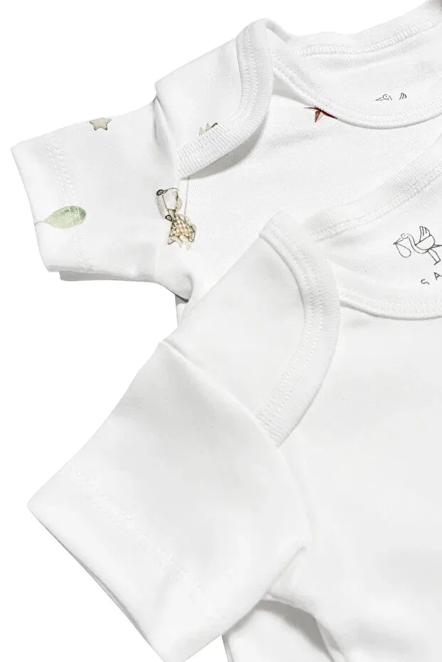 Детский для новорожденных комплект боди с коротким рукавом с принтом Circus Casadora Baby, Circus — фото 2