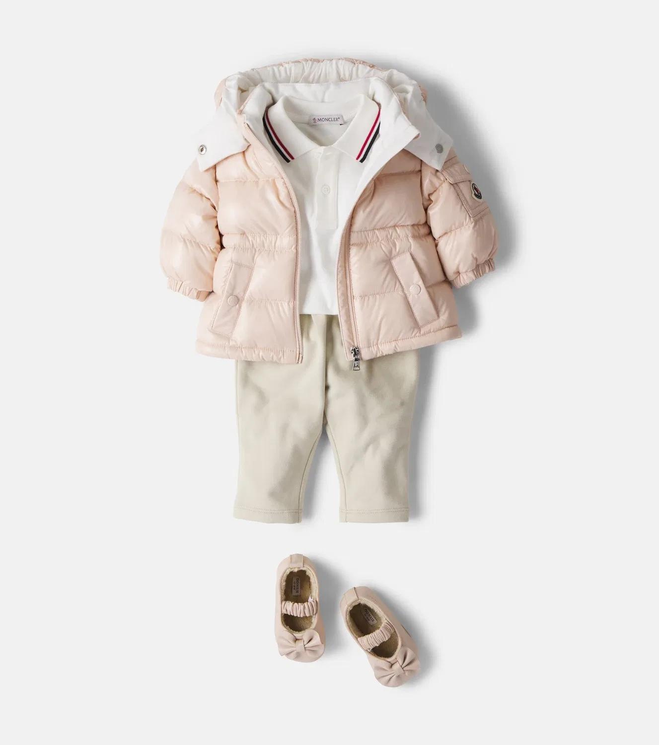 Пуховик Baby Maire, Moncler Enfant, розовый — фото 2
