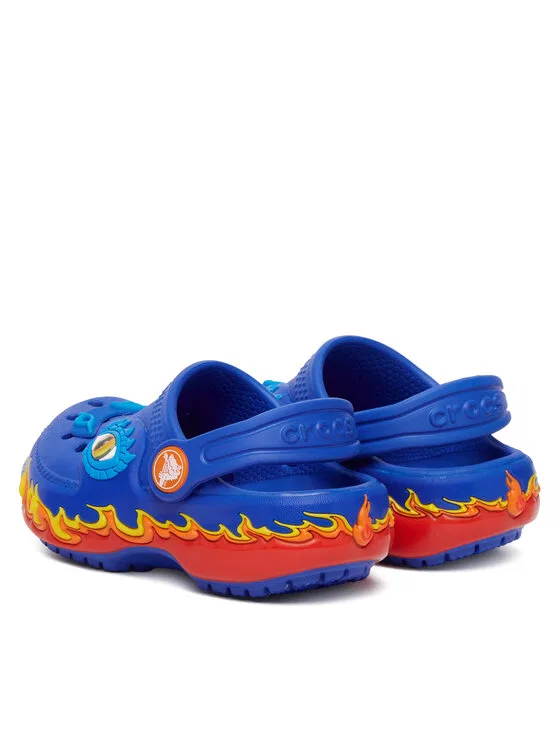 Шлепанцы Toddler Classic IAM Dragon Lights Clog Crocs, синий — фото 3