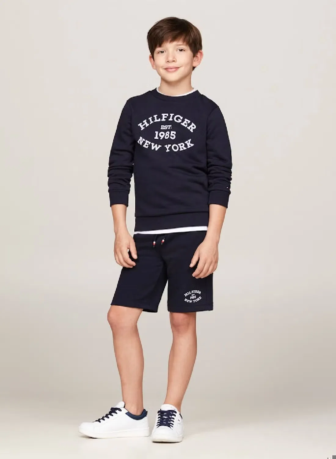 Шорты с принтом Monotype Tommy Hilfiger, голубой — фото 4