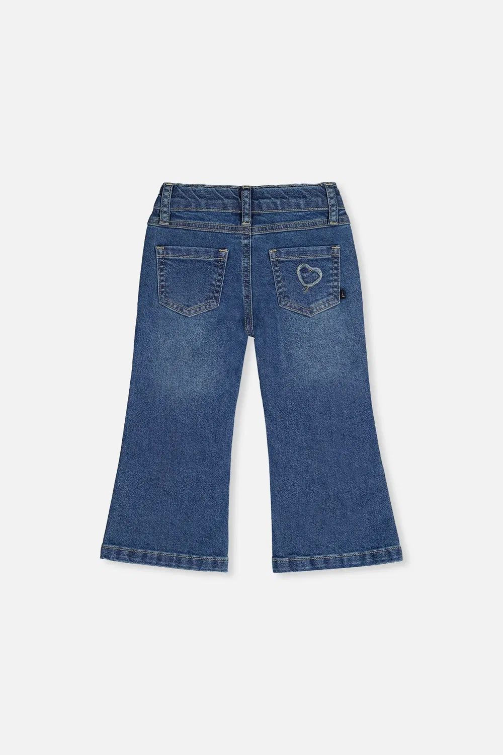 Детские джинсы для девочек с аппликациями Deux par Deux, Navy Blue Denim — фото 4