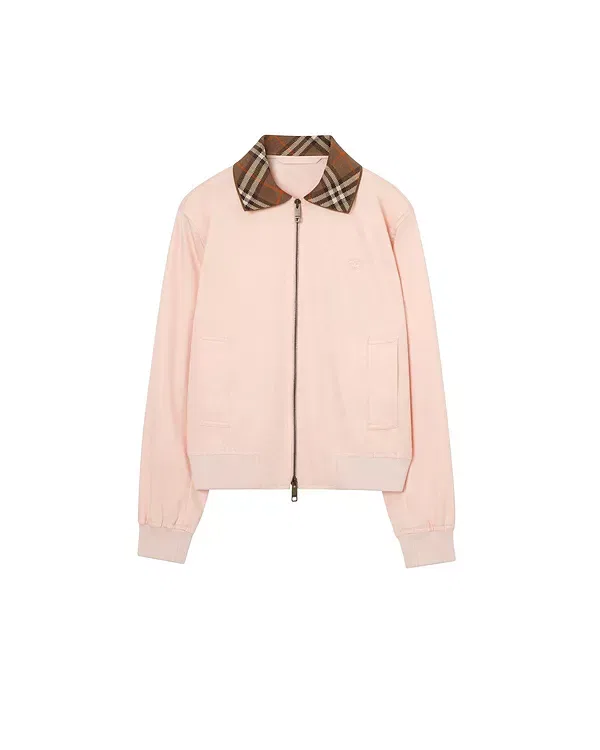 Женская куртка из габардина Hayfield Harrington Burberry, Compact Pink — фото 4