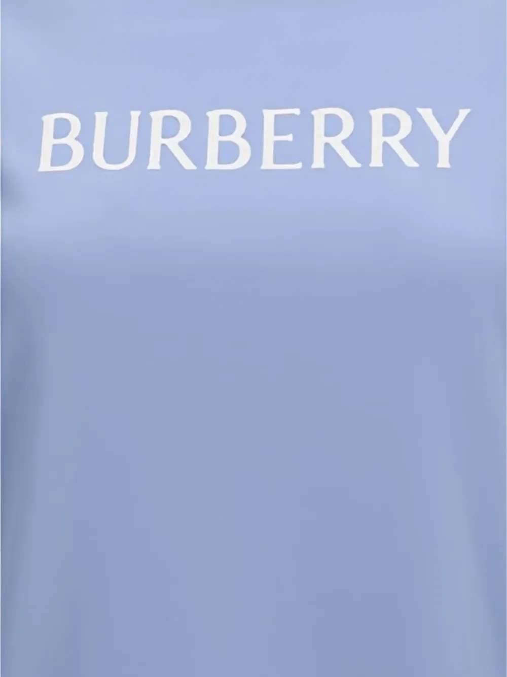 Футболка Хлопковая, Burberry, футболка с логотипом, синий — фото 4
