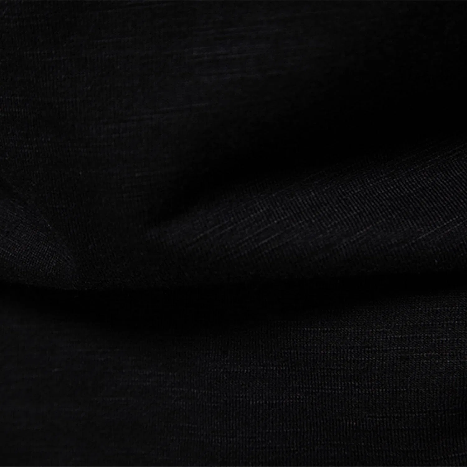 Мужская повседневная футболка-поло Henley Slim Fit, Black — фото 3