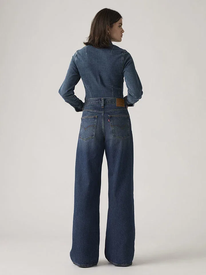 Женские джинсы свободного кроя Levi's, Blue — фото 4