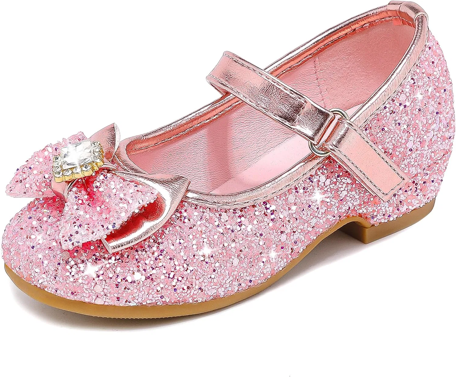 Детские туфли для девочек с блестками Princess Mary Jane Furdeour, Pinkbrilliant
