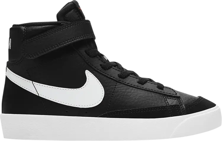 

Кроссовки Nike Blazer Mid '77 PS 'Black White', черный