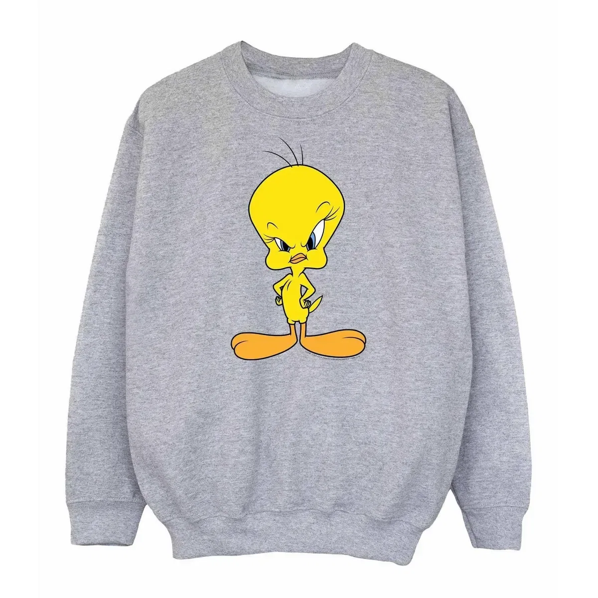 Свитшот с принтом Tweety angry Looney Tunes, Grey — фото 2