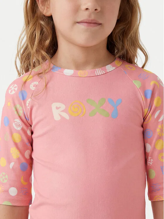 Комплект футболки и купальника Roxy Dot Roxy, розовый — фото 3