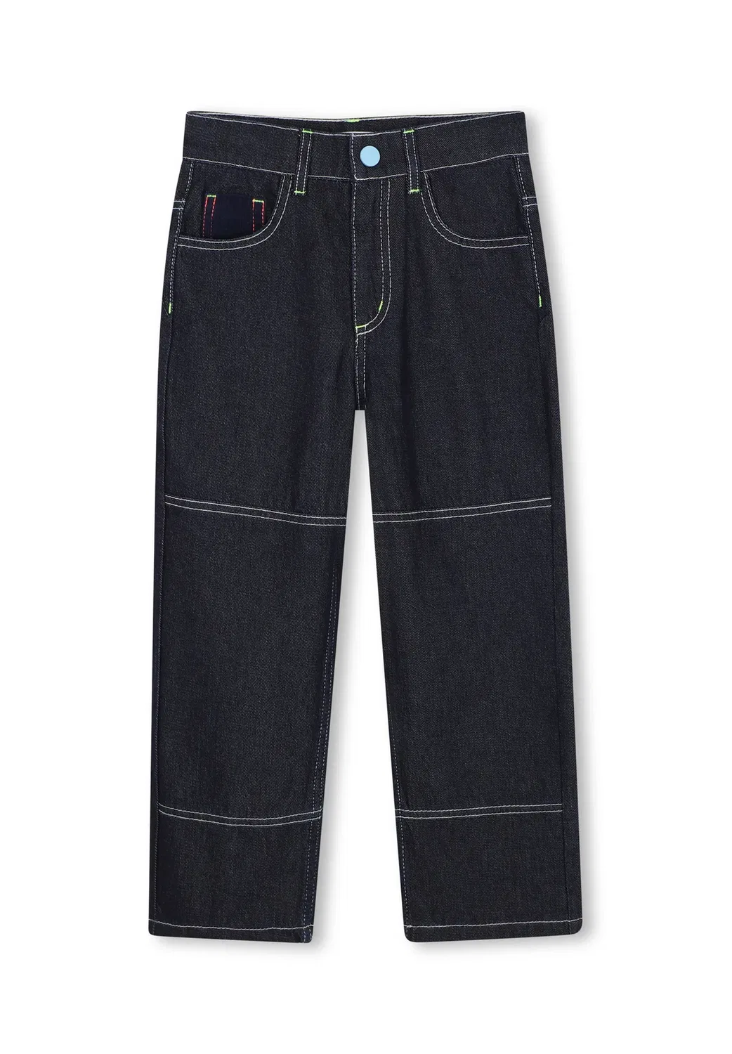 Pantalon en denim - джинсы прямого кроя Billieblush, Denim Brut