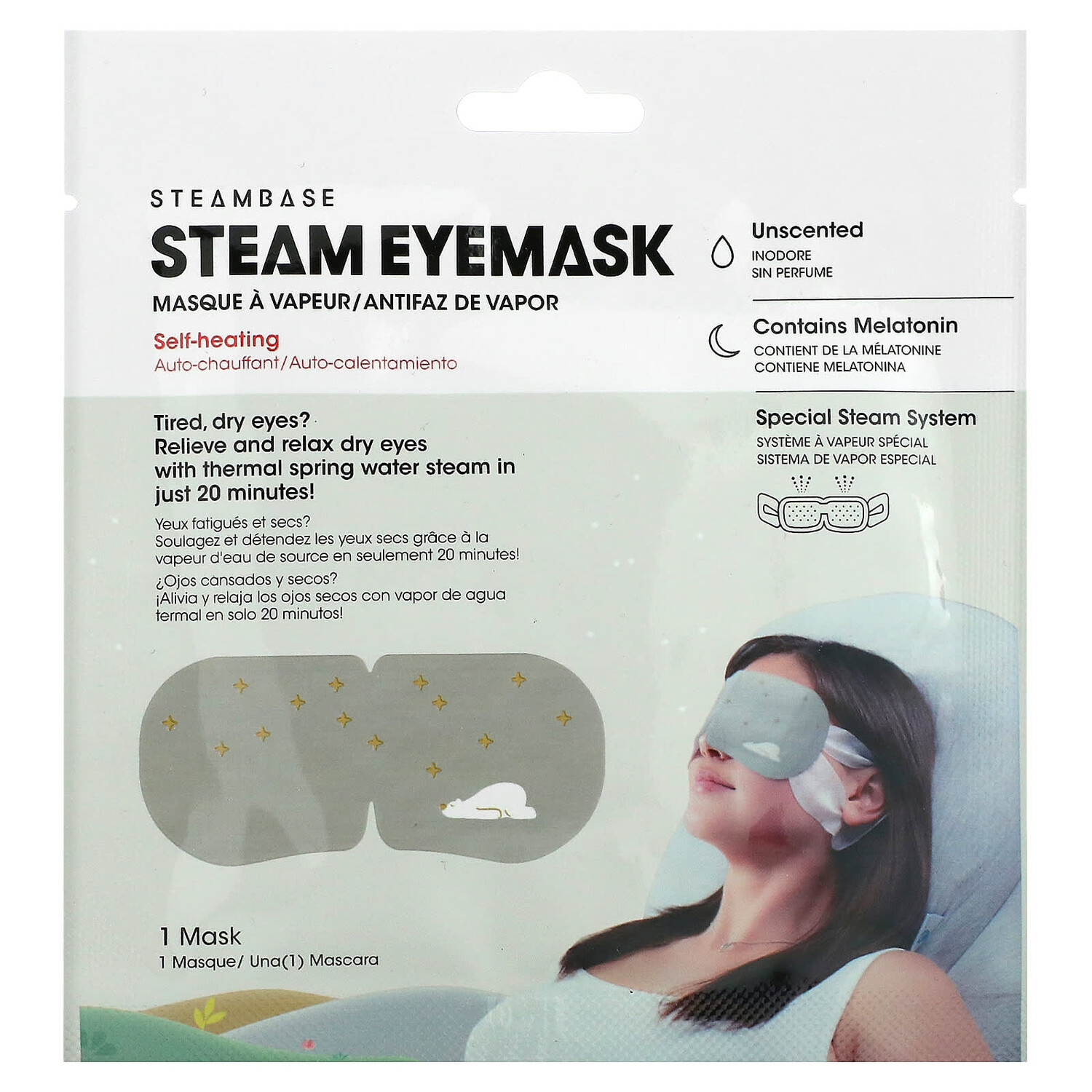 

Паровая Маска Steambase для глаз без запаха