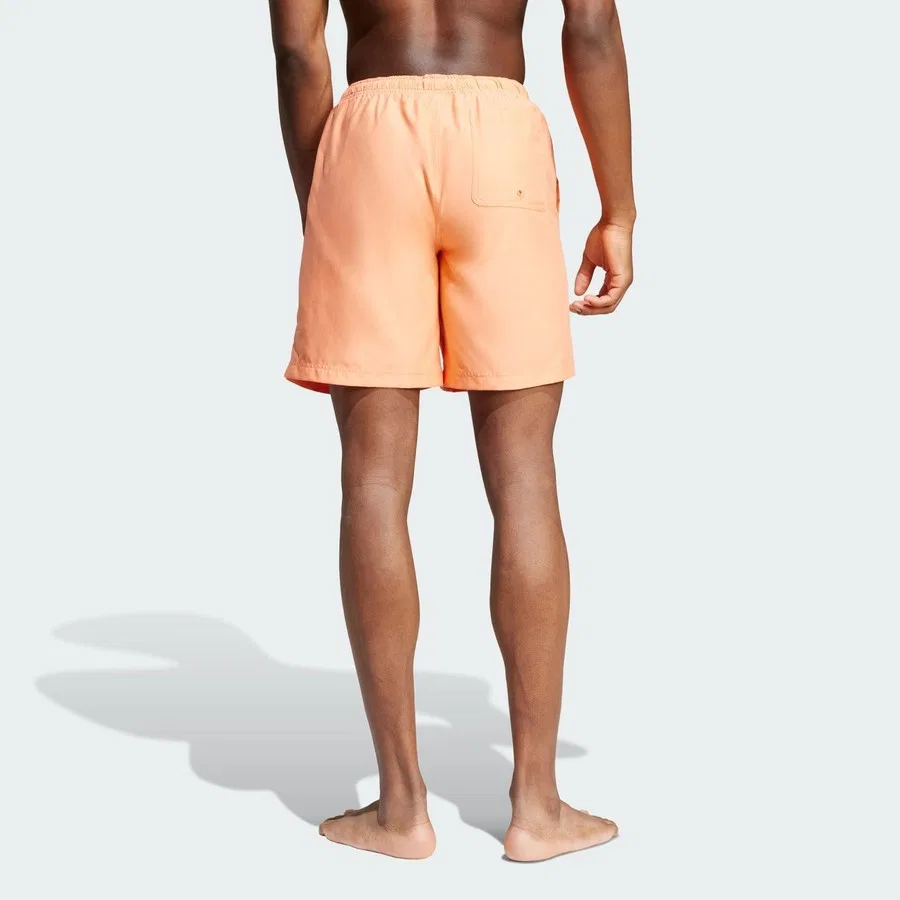 Плавки с внутренним бельем Adicolor 8-Inch Swim Shorts adidas, Оранжевый — фото 2