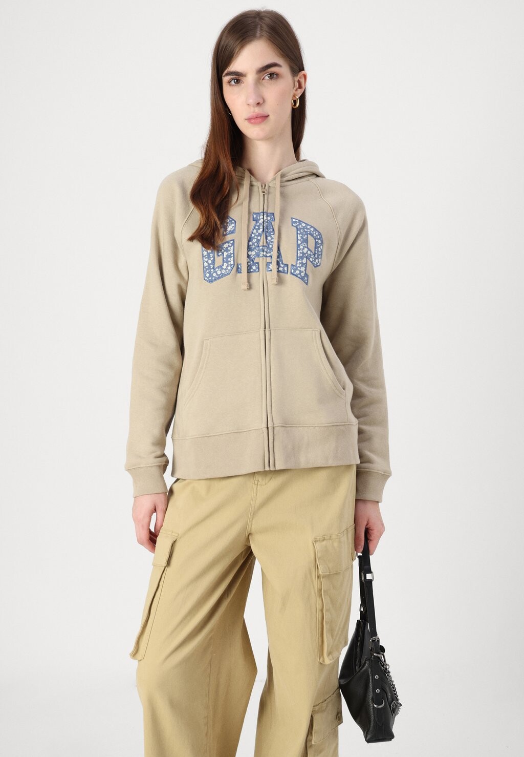 

Толстовка с капюшоном HERITAGE GAP, цвет Mottled Light Grey
