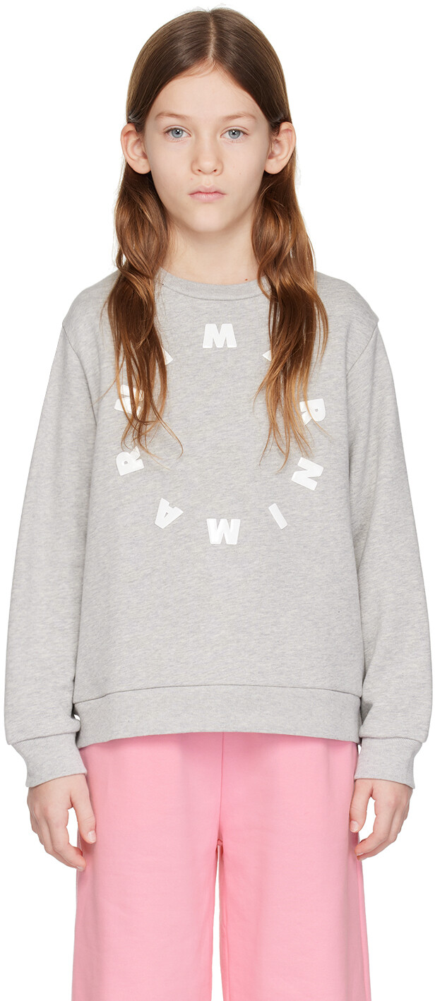 

Детская толстовка с круглым вырезом Marni, цвет Gray