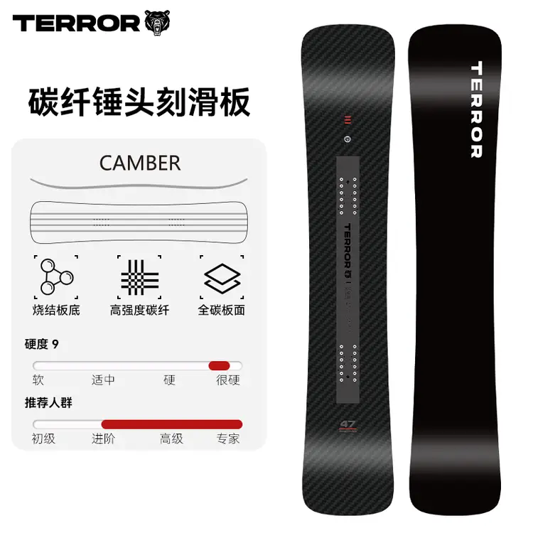 

JONES Профессиональный карвинговый сноуборд Lengshan TERROR, широкий, гоночный, цельнокарбоновый, 162 см