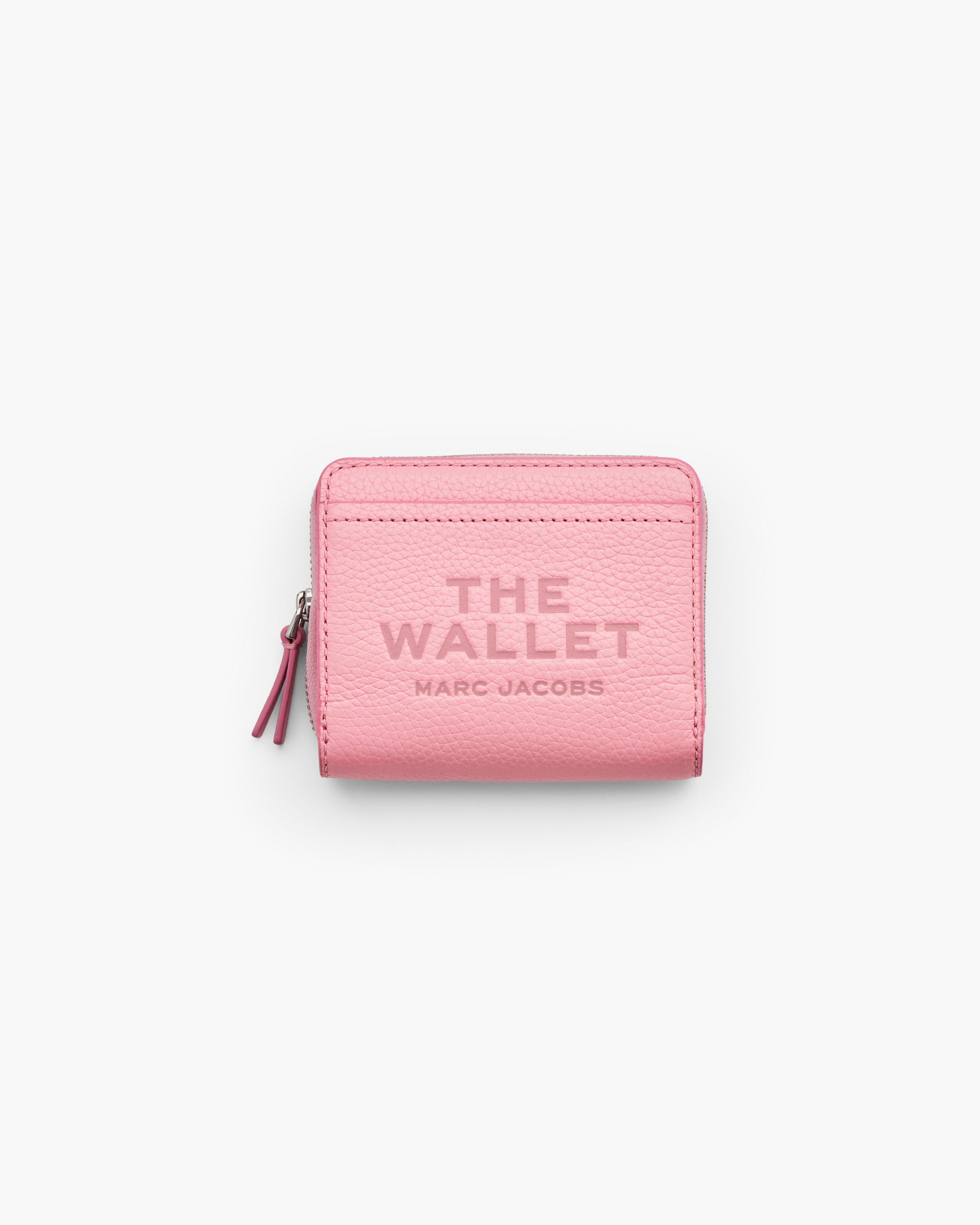 

Кожаный мини-компактный кошелек Marc Jacobs, цвет Ribbon Pink