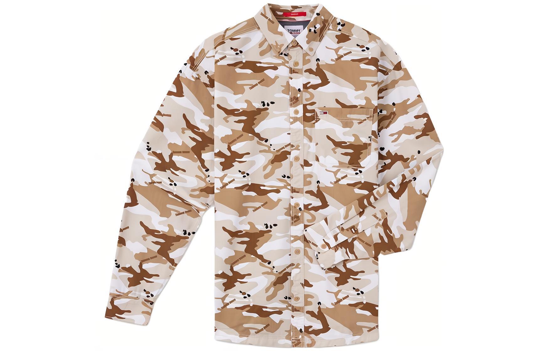 

Tommy Hilfiger Мужская рубашка желтая белая