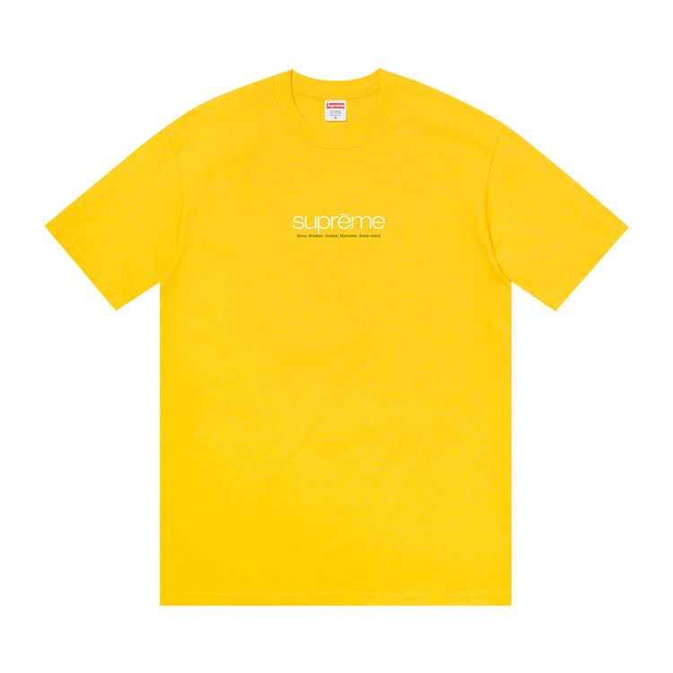 

Футболка Supreme Five Boroughs Tee Yellow, желтый