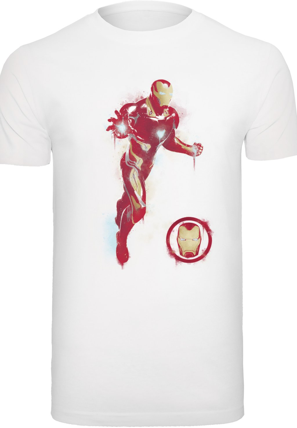 

Футболка с принтом MARVEL AVENGERS ENDGAME PAINTED IRON MAN F4NT4STIC, белый