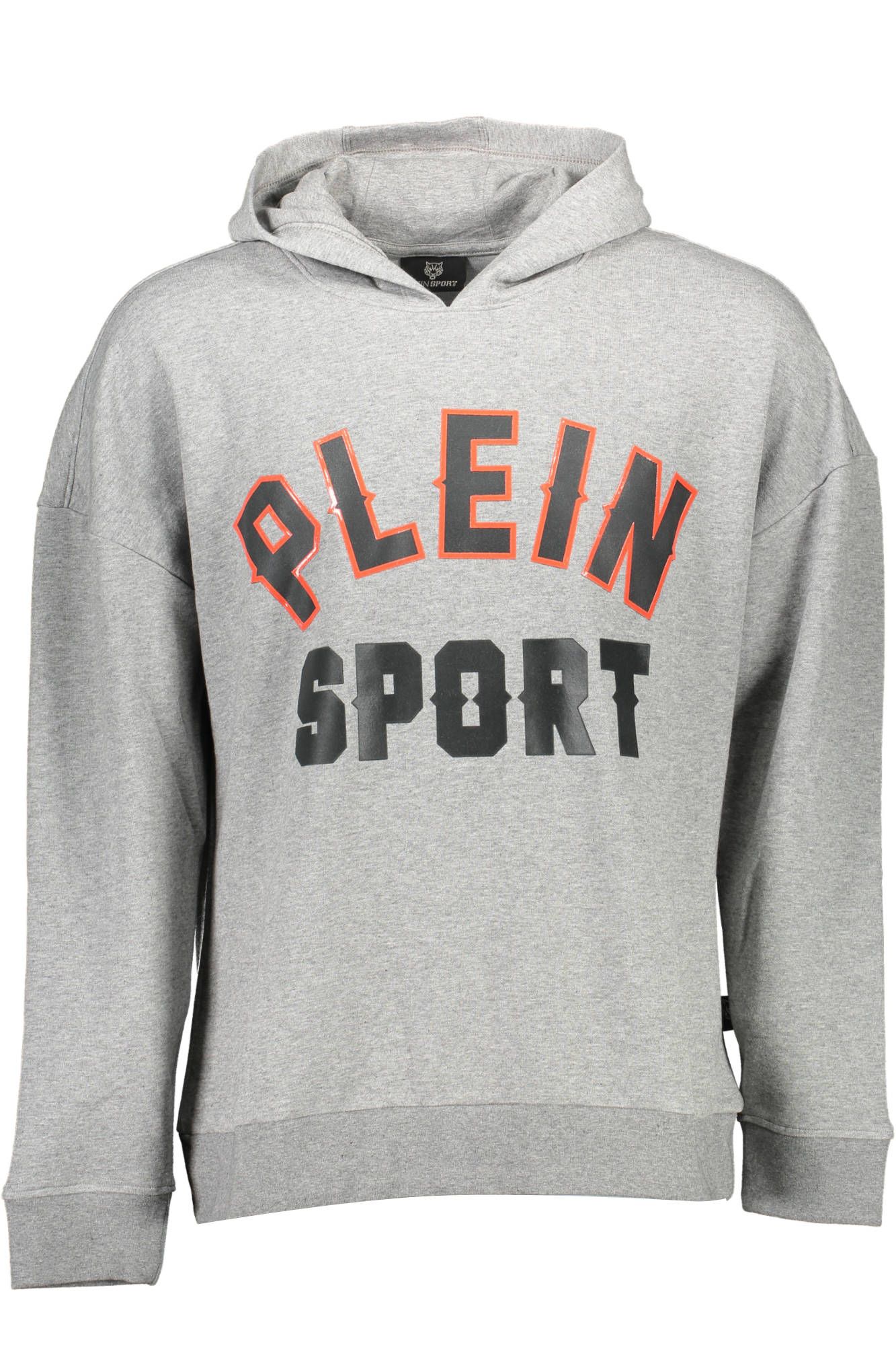 

Серый хлопковый мужской свитер Plein Sport