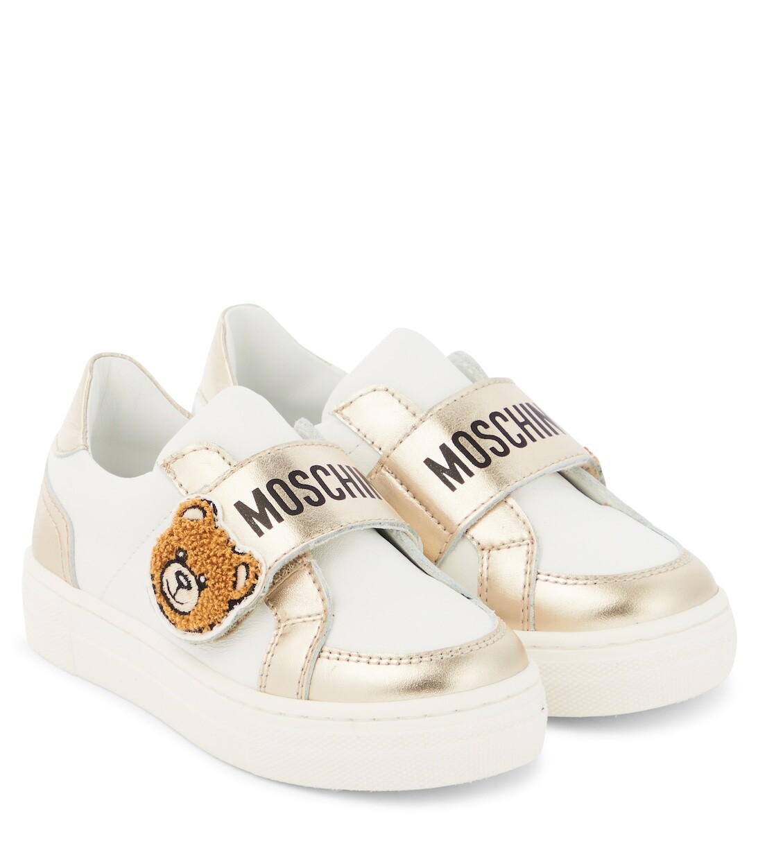 

Кроссовки Teddy Bear из кожи Moschino, разноцветный