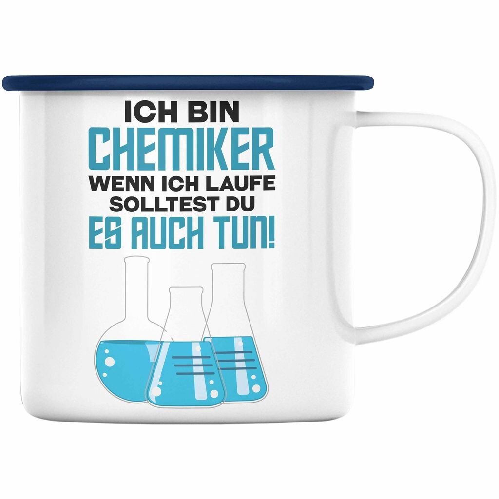 

Тренд - Подарки химику Эмалированные чашки Эмалированная чашка Техник химической лаборатории Подарок химии Гаджет химической лаборатории (синий) Trendation