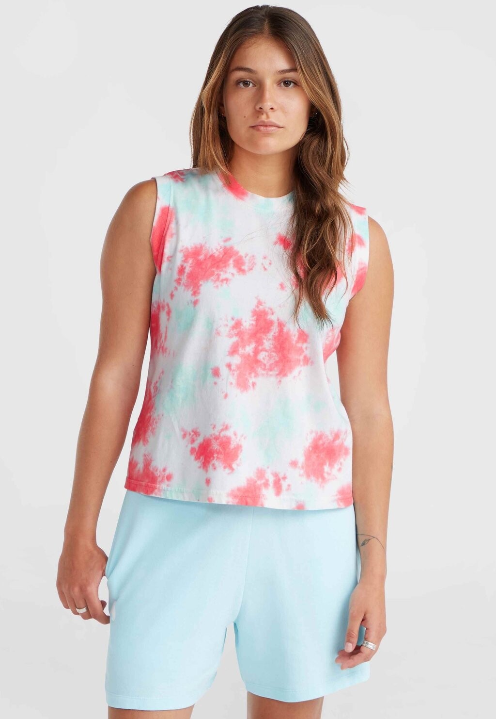 

Топ WOW TANK O'Neill, цвет pink ice cube tie dye