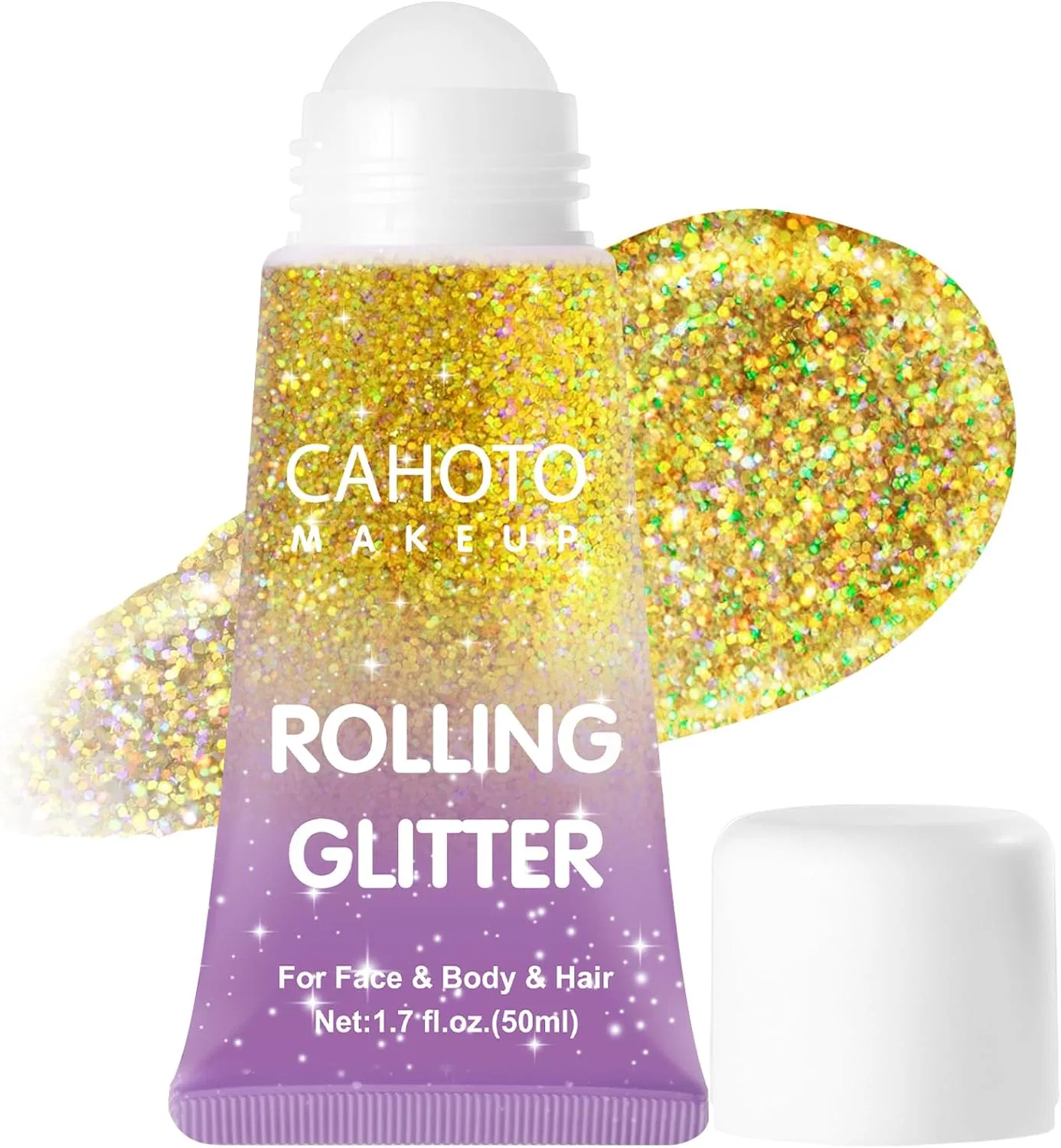 Ролл-он глиттер золотой CAHOTO 1.7 fl oz