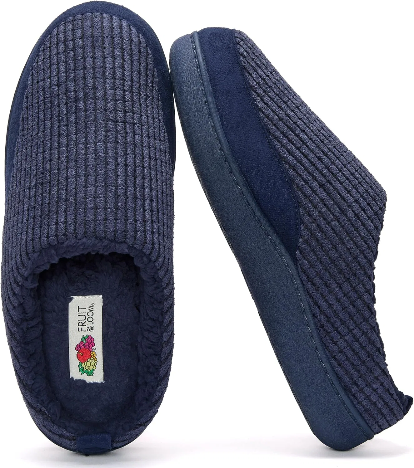 Тапочки с ворсом, Fruit of the Loom, синий