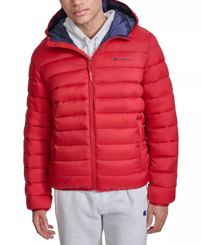 

Мужская утепленная куртка с капюшоном Performance Quilted Hooded Jacket Champion, красный