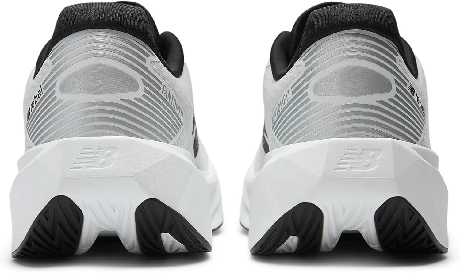 Кроссовки New Balance мужские FuelCell Rebel V5, белый/черный/металлик — фото 4