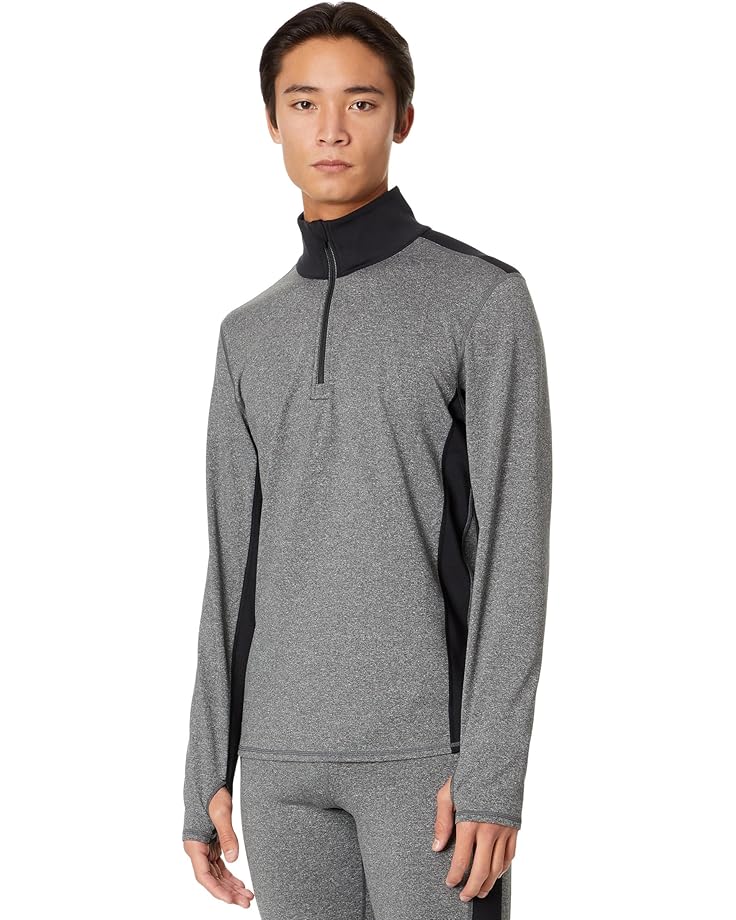 

Пуловер Hot Chillys Micro Elite Chamois Color-Block Zip-T, цвет Black/Granite