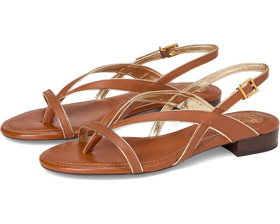 Туфли Vince Camuto Melly Strappy Flat Sandals, цвет Caramello/Egyptian Gold