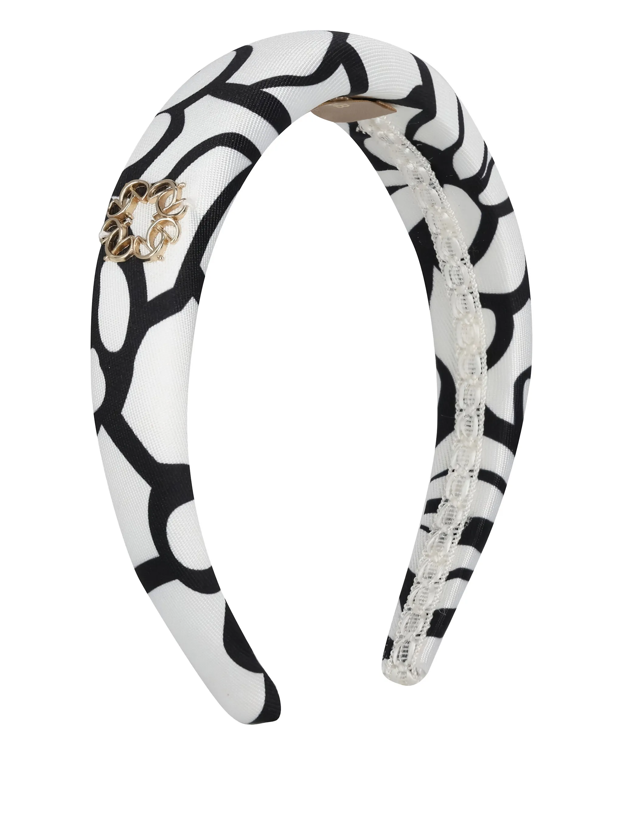 

Ободок с цветочной подкладкой Elie Saab Junior, белый