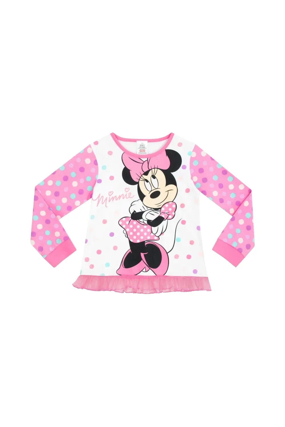 Пижама Minnie Mouse в горошек Disney, розовый — фото 2