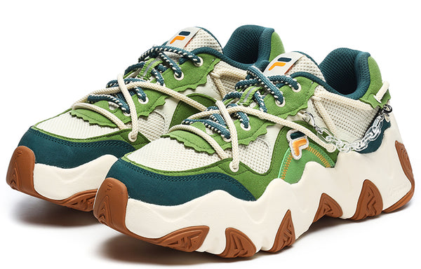 Кроссовки fashion daddy shoes 'green white' Fila Fusion, зеленый — фото 2
