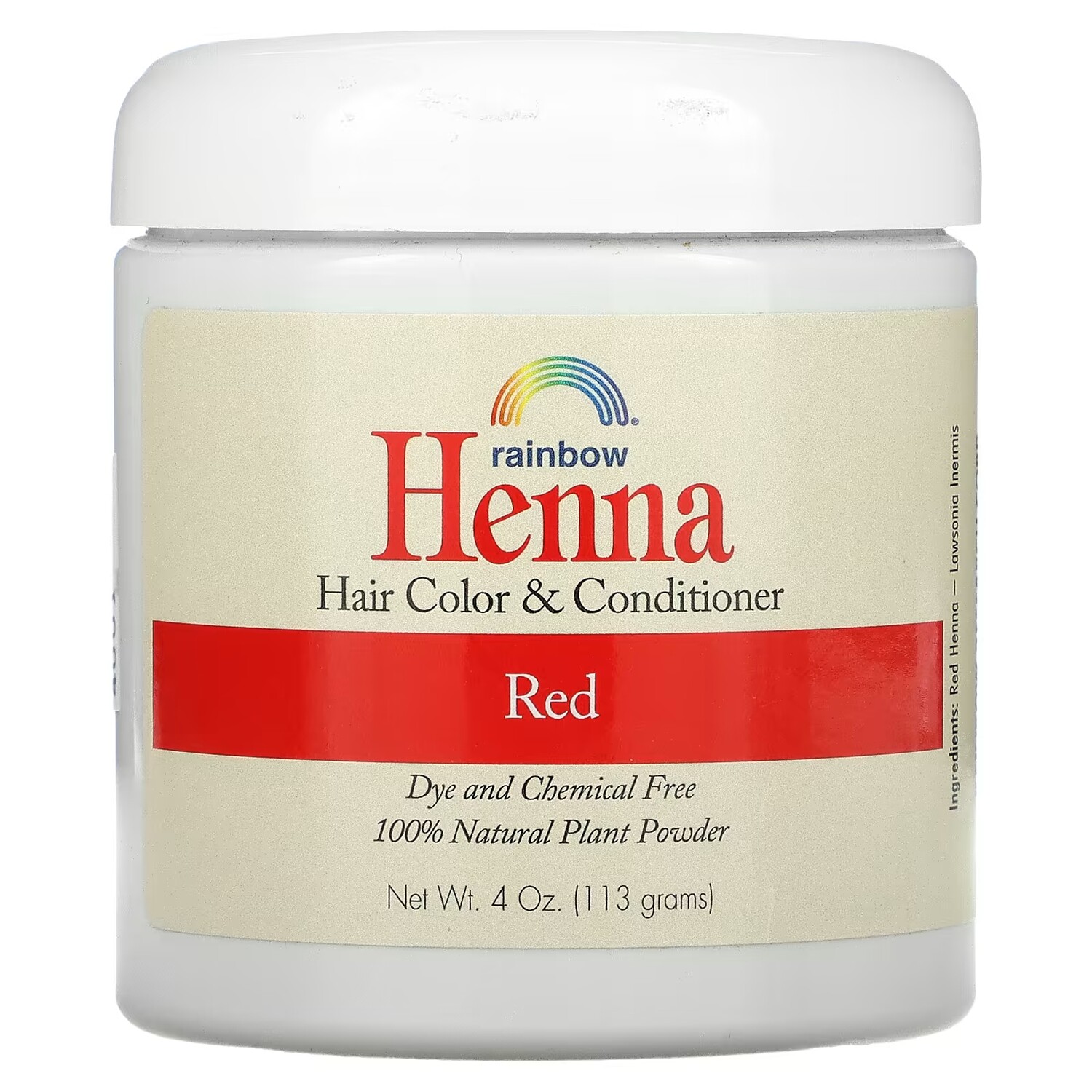 

Краска и кондиционер для волос Rainbow Research Henna красный, 113 г