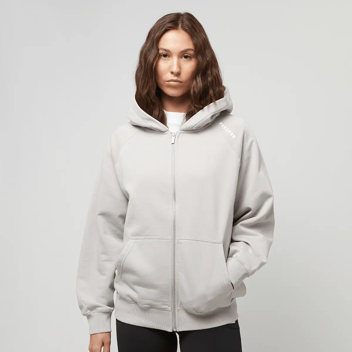 

Спортивная куртка Pegador Gabi Oversized Sweat Jacket, серый/белый