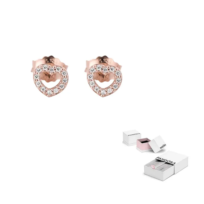 

Pandora Серьги-гвоздики из 925 стерлингового серебра для женщин Rose Gold