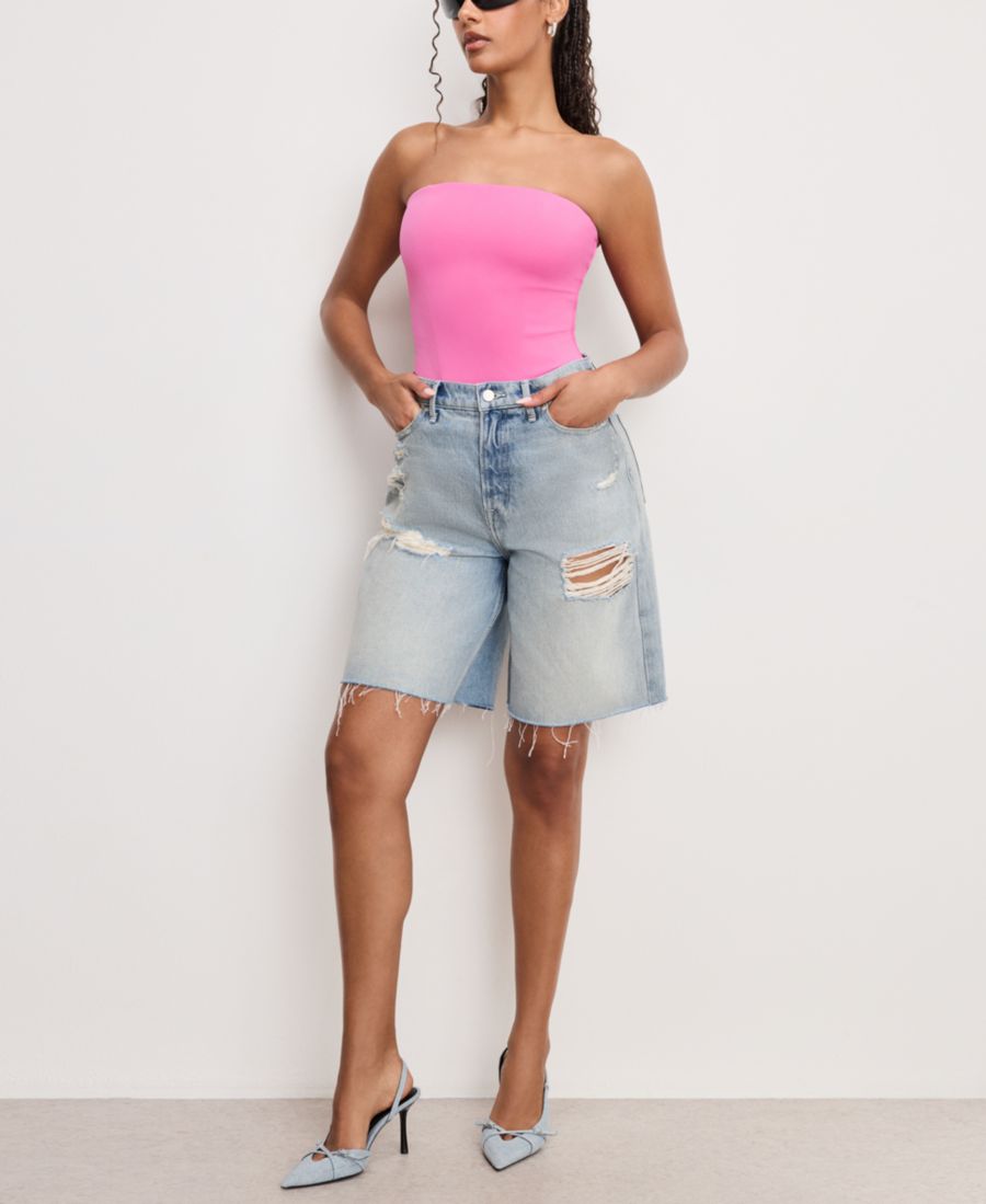 

Женский корсетный боди без бретелей, стандартные и большие размеры Good American, Berry Sorbet