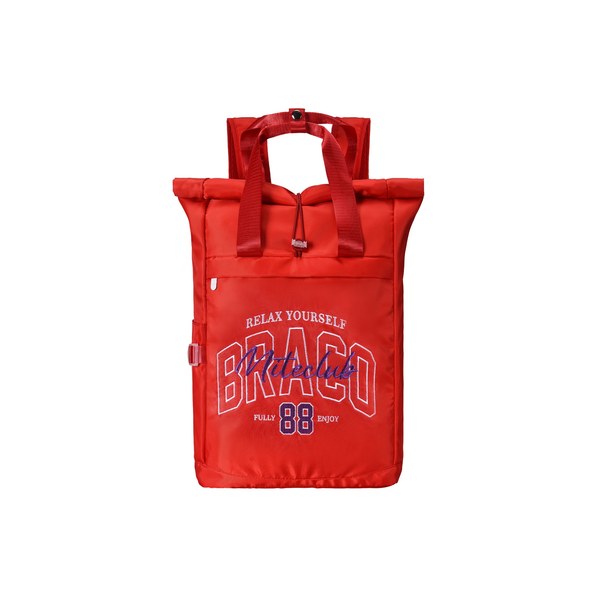 

DRACONITE Полиэстеровый рюкзак для студентов обычный унисекс серый с красным контрастом, Style 8