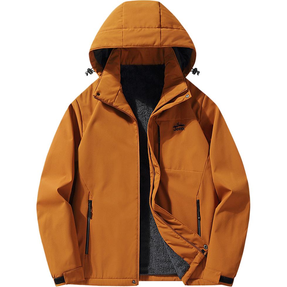

Ветровка ветронепроницаемая утепленная унисекс для городской жизни, путешествий и поездок Jeep, caramel