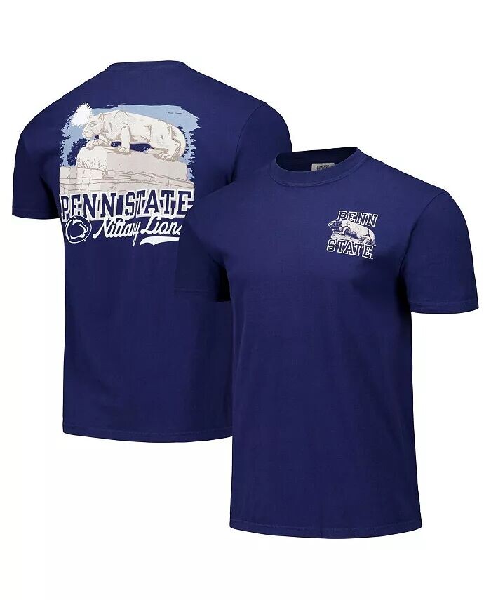 

Мужская и женская темно-синяя футболка Penn State Nittany Lions Hyper Local Lion Shrine Sketch Image One, синий